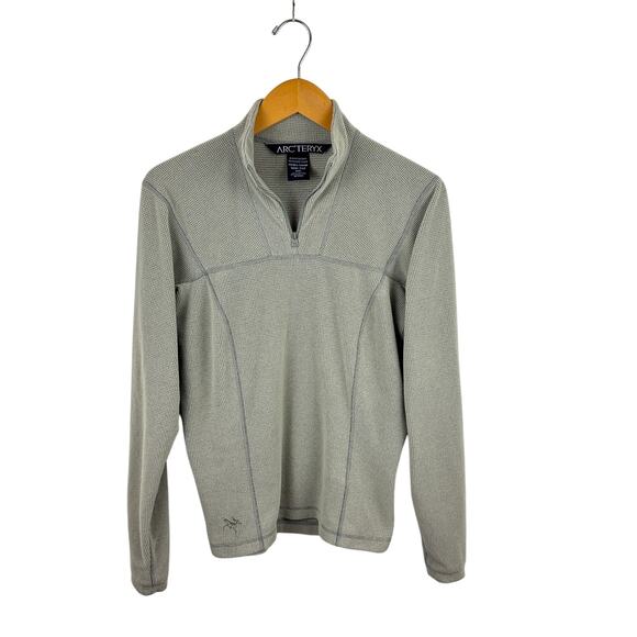 Arc'Teryx Lightweight Waffle Fleece 1/4 Zip Pullover - Picture 1 of 4
